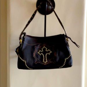 Purse with cross detail
